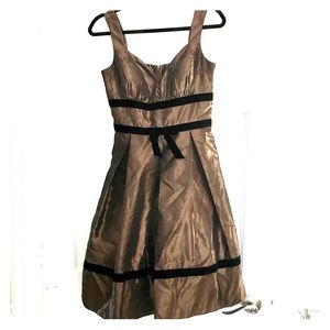 Max & Cleo Vintage Brown Cocktail Dress Size 4